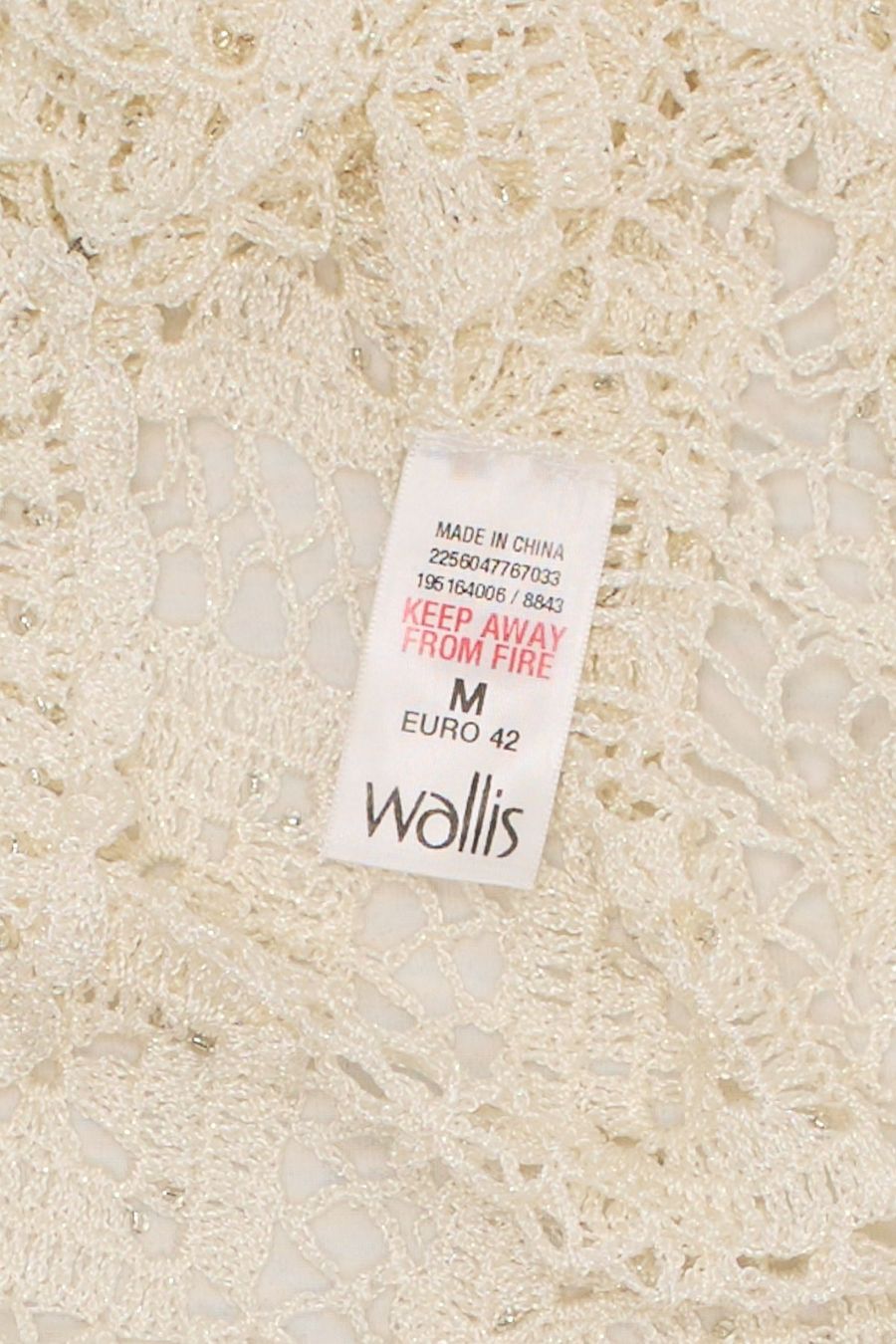 Bolero: Wallis Boléro Crochet Écru Métallisé T. M – Usato da Fribourg venduto da re-fine 5