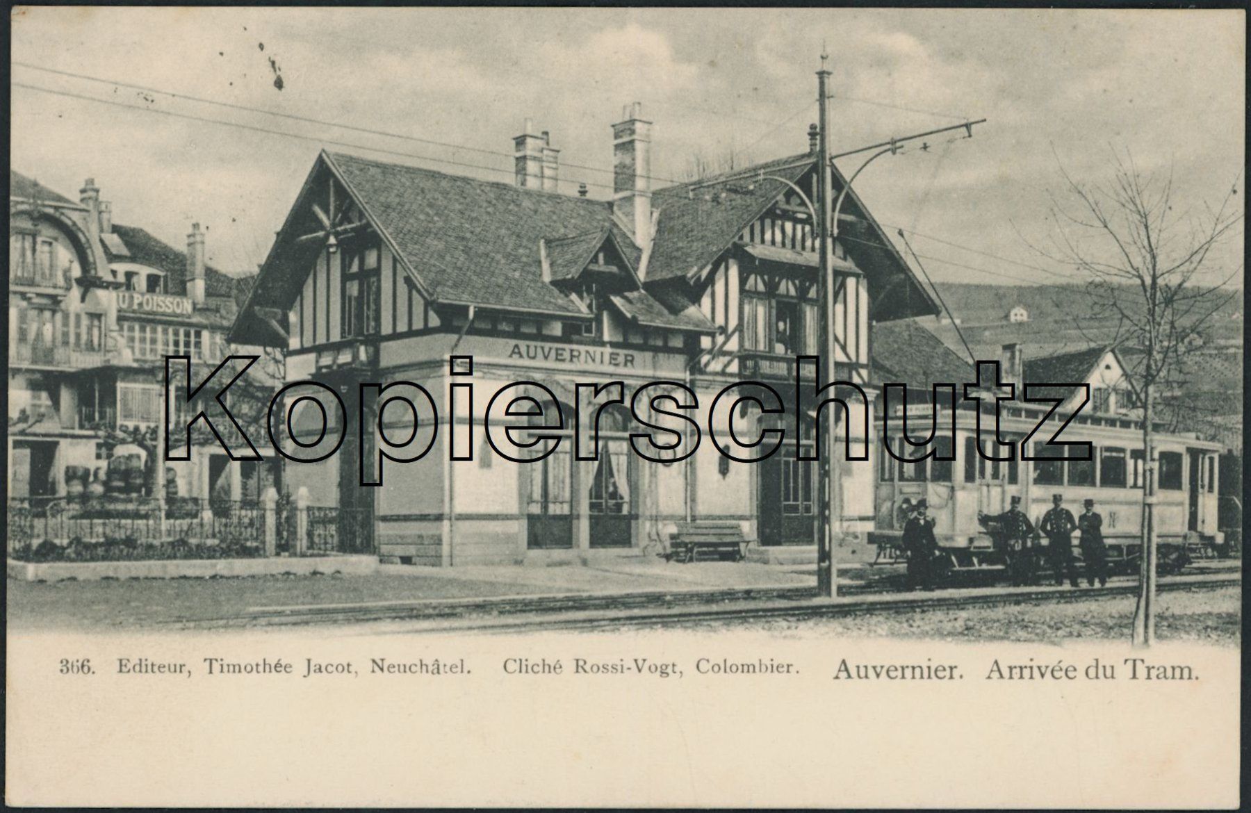 Ansichtskarten: NE Auvernier - Bahnhof - Tram TN – Gebraucht aus Schindellegi von dolpitz