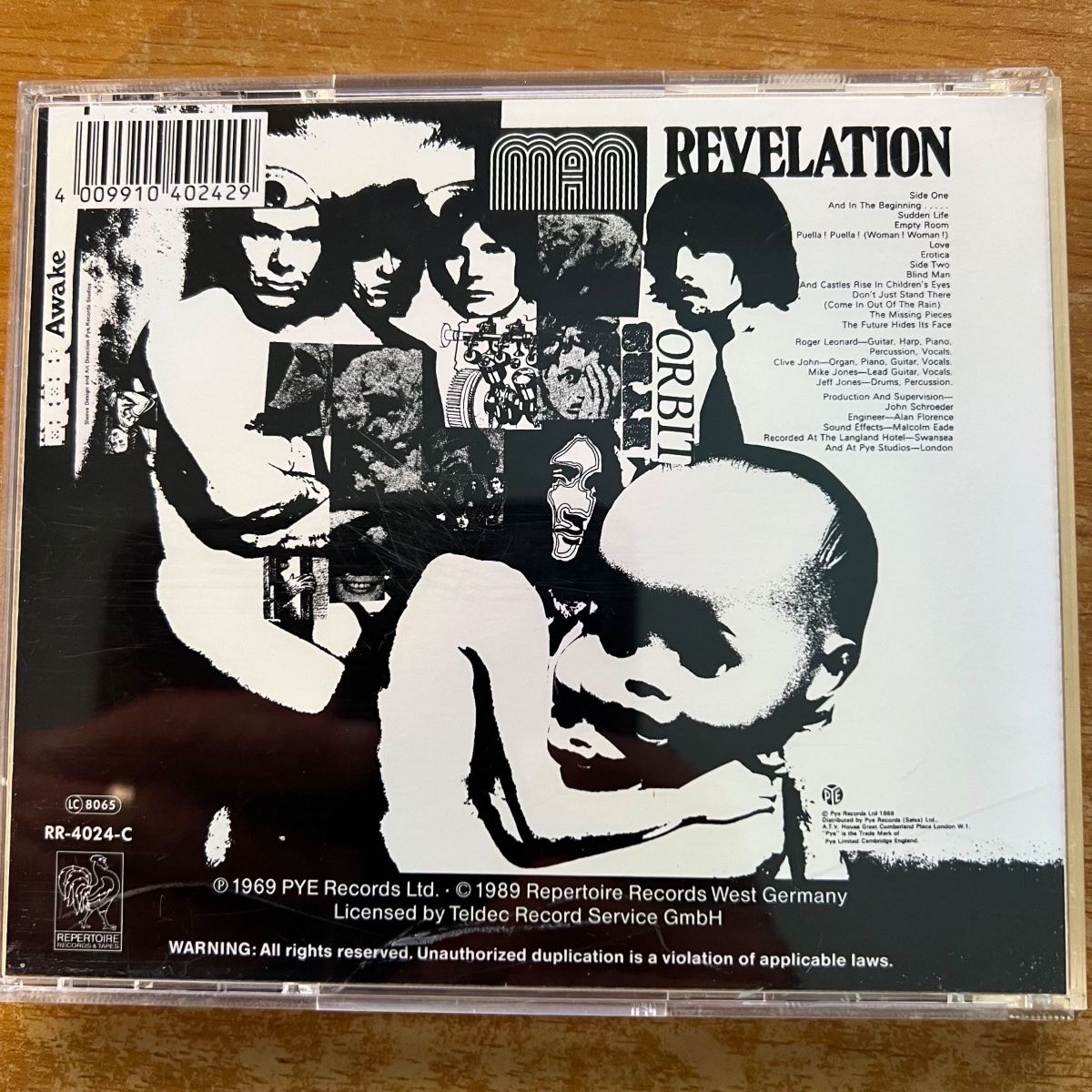 CDs: Man - Revelation / CD - 1. D-Press. 1989 - TOP – Gebraucht aus Gais von soundcave57 1