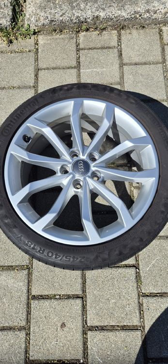 Original Audi A4 / S4 (B9) Alu Felgen 18 Zoll mit RDSK (Gebraucht) in ...