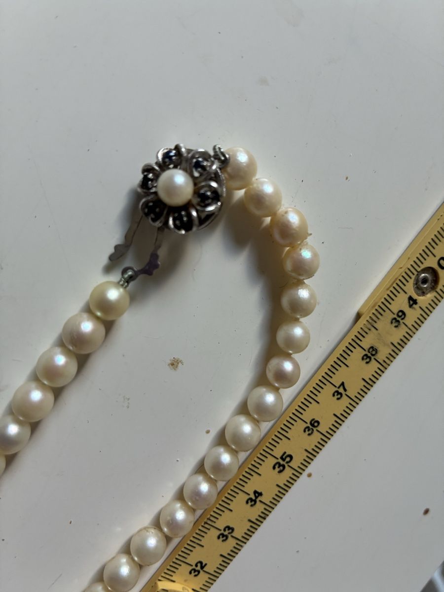 Ketten: Collier de perles avec saphirs – Neu (gemäss Beschreibung) aus Granges-Paccot von keopskephrem 1