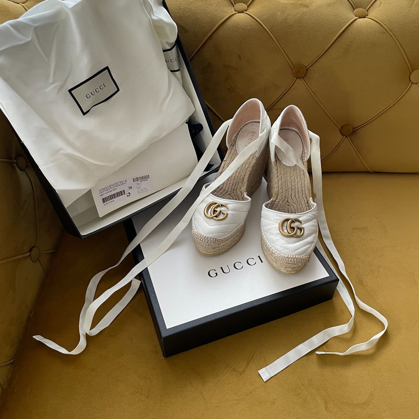 Scarpe da donna: Gucci Plattform Leder Espadrilles – Usato da Dagmersellen venduto da sheli17