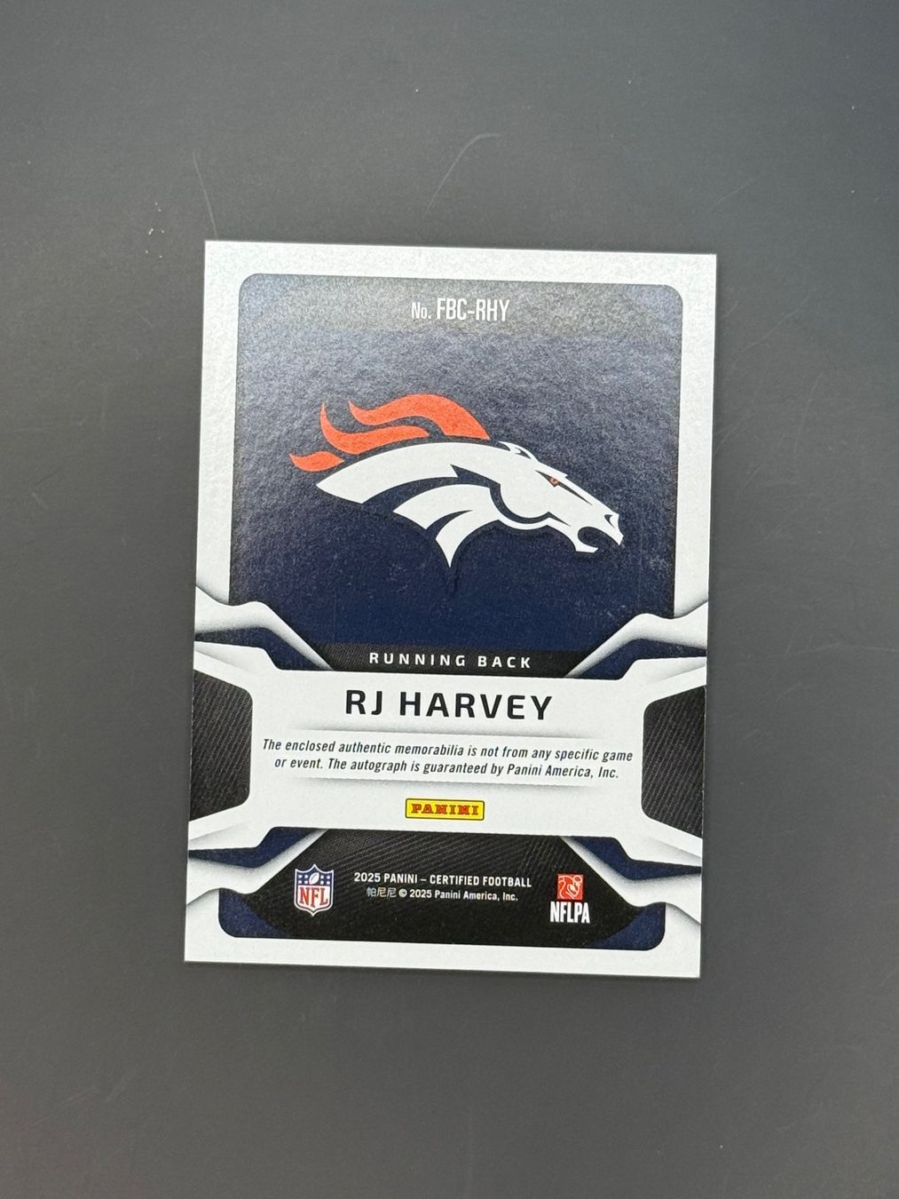 Panini Carte collezionabili: RJ Harvey 2025 Certified Purple Patch Auto RC /399 – Usato da Malters venduto da cap.design_ 1
