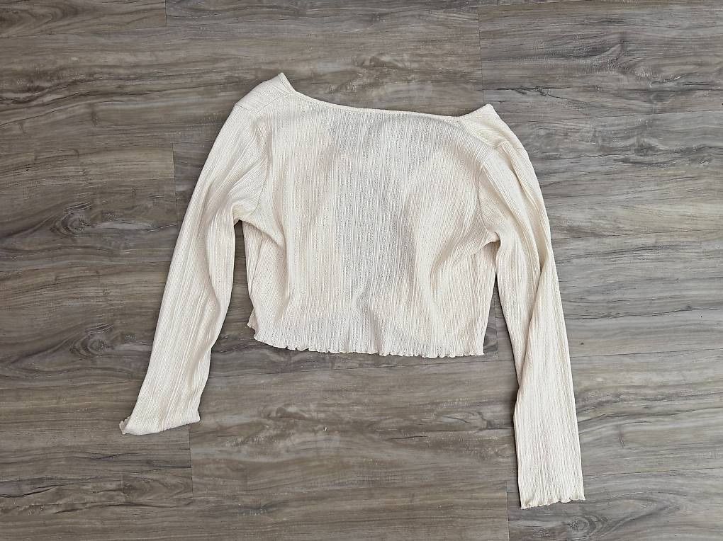 Canottiere & Pantaloni: Cardigan bianco primaverile – Usato da Caslano venduto da Dr.Bread 1