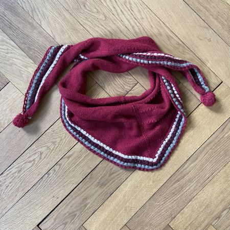 Schal, Alpaka , Rot, Dreieckig🧣