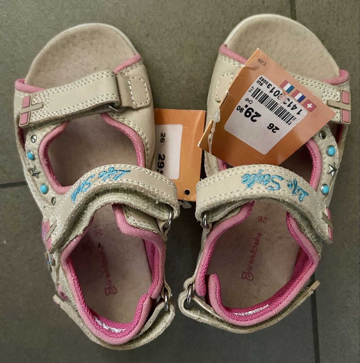 Dosenbach Chaussures filles: Sandalen Beige Pink Grösse 26 Kinder – Neuf (Voir description) à Baar par shirufa12