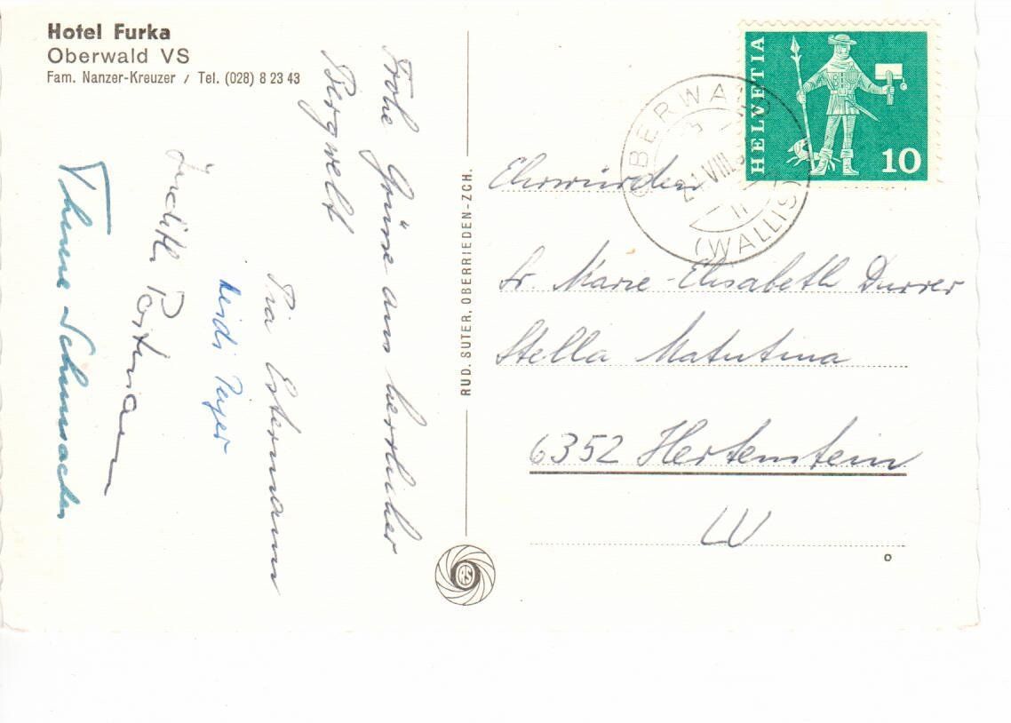Cartes postales: Oberwald Wallis – D'occasion à Wolhusen par Curver9 1