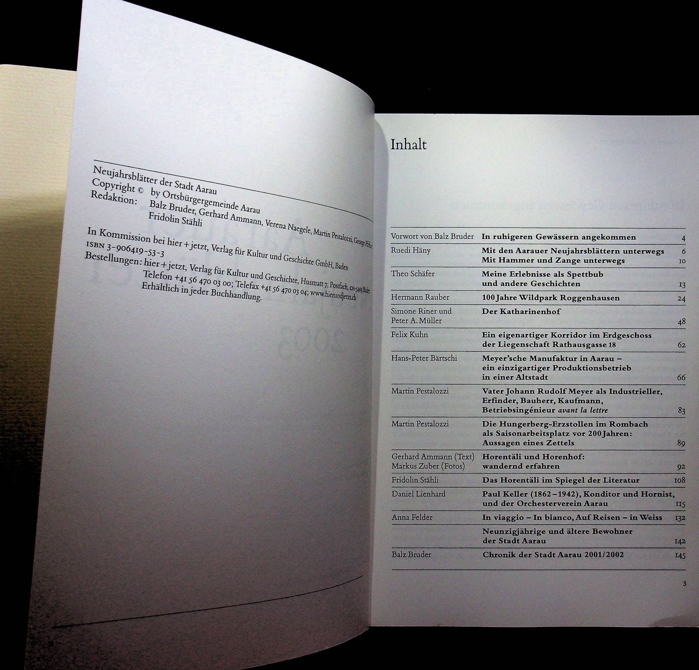 Libri: Aarauer Neujahrsblätter 2003 – Usato da Reitnau venduto da Zaomir 2