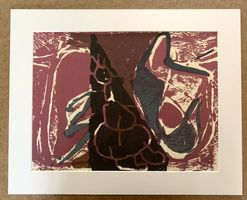 M. Lüpertz  "Zwischenraumgespenst II"  MIXED-MEDIA Graphik