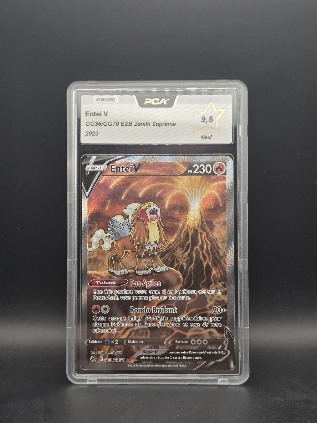 Pokémon Sammelbilder & Trading cards: Pokemon Entei V PCA 9.5 – Gebraucht aus Beurnevésin von Mystic-Collection