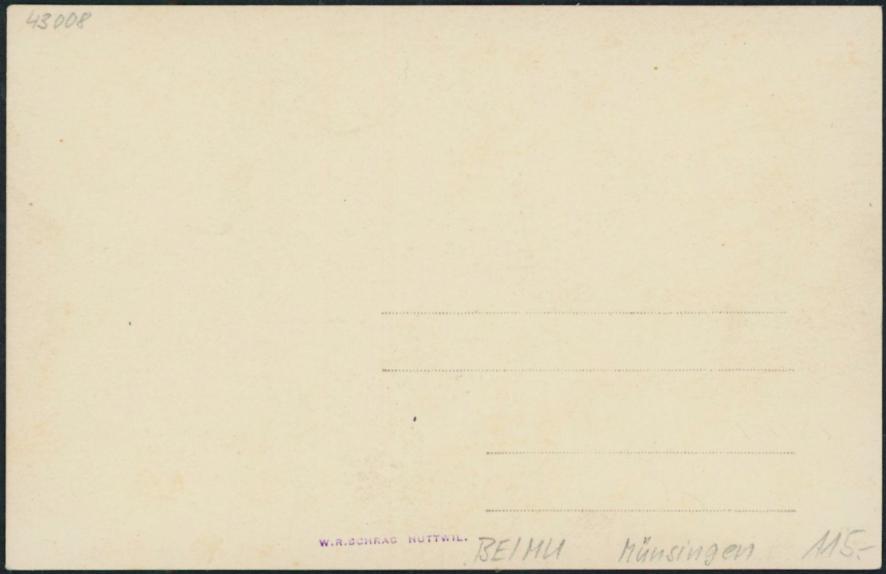 Cartoline postali: BE Münsingen – Nuovo (secondo la descrizione) da Schindellegi venduto da Jonathan77 1