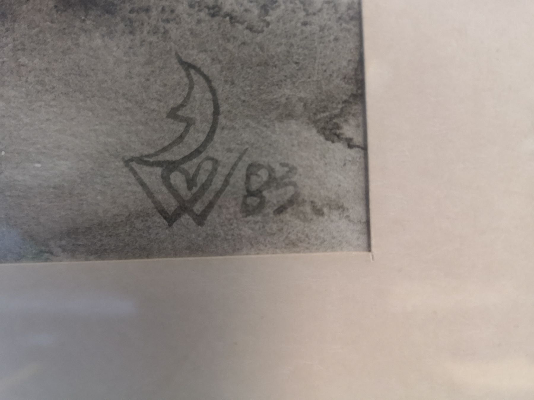 Gemälde: AQUARELLE avec MONOGRAM – Gebraucht aus Genève von Qanil77 2