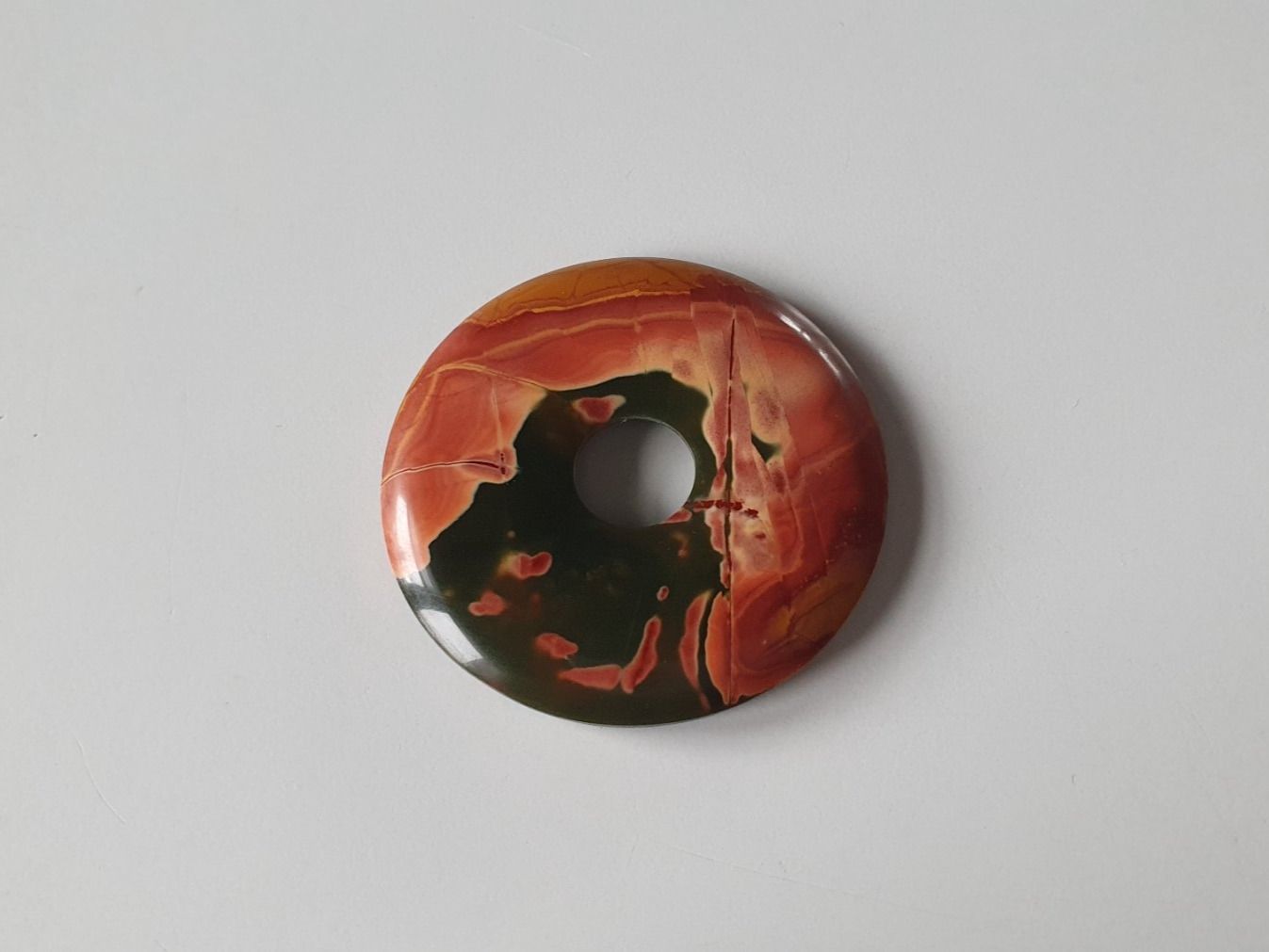 Pendentifs: disque de jaspe polychrome pour pendentif – D'occasion à Echandens par annegug 3