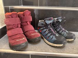Wanderschuhe und Winterstiefel in Gr. 32