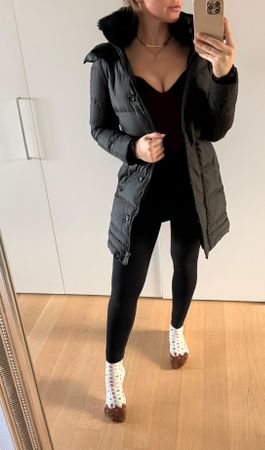 Tommy Hilfiger Winterjacke, Daunenjacke, Schwarz, Gr. XS