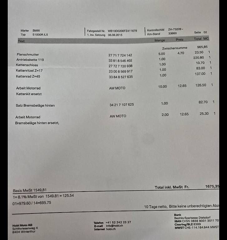 BMW Strasse: BMW S1000R / SC / weiss – Gebraucht aus Grenchen von apy_758m 3