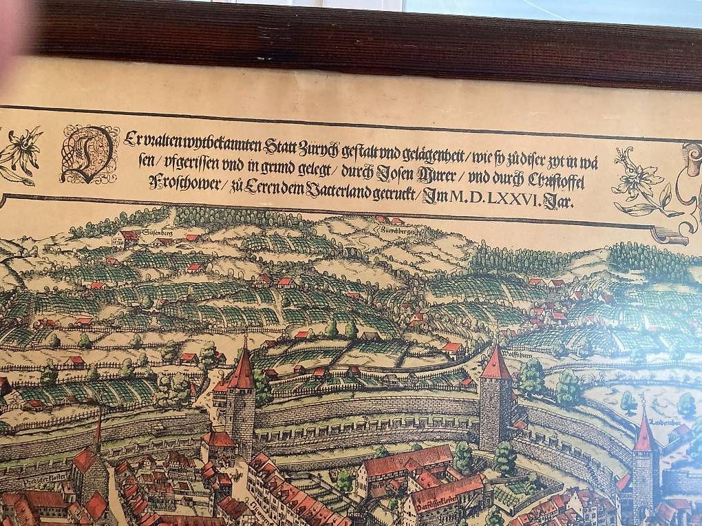 Cartine & Atlanti: Murerplan der Stadt Zürich – Usato da Liesberg Dorf venduto da Country1 2