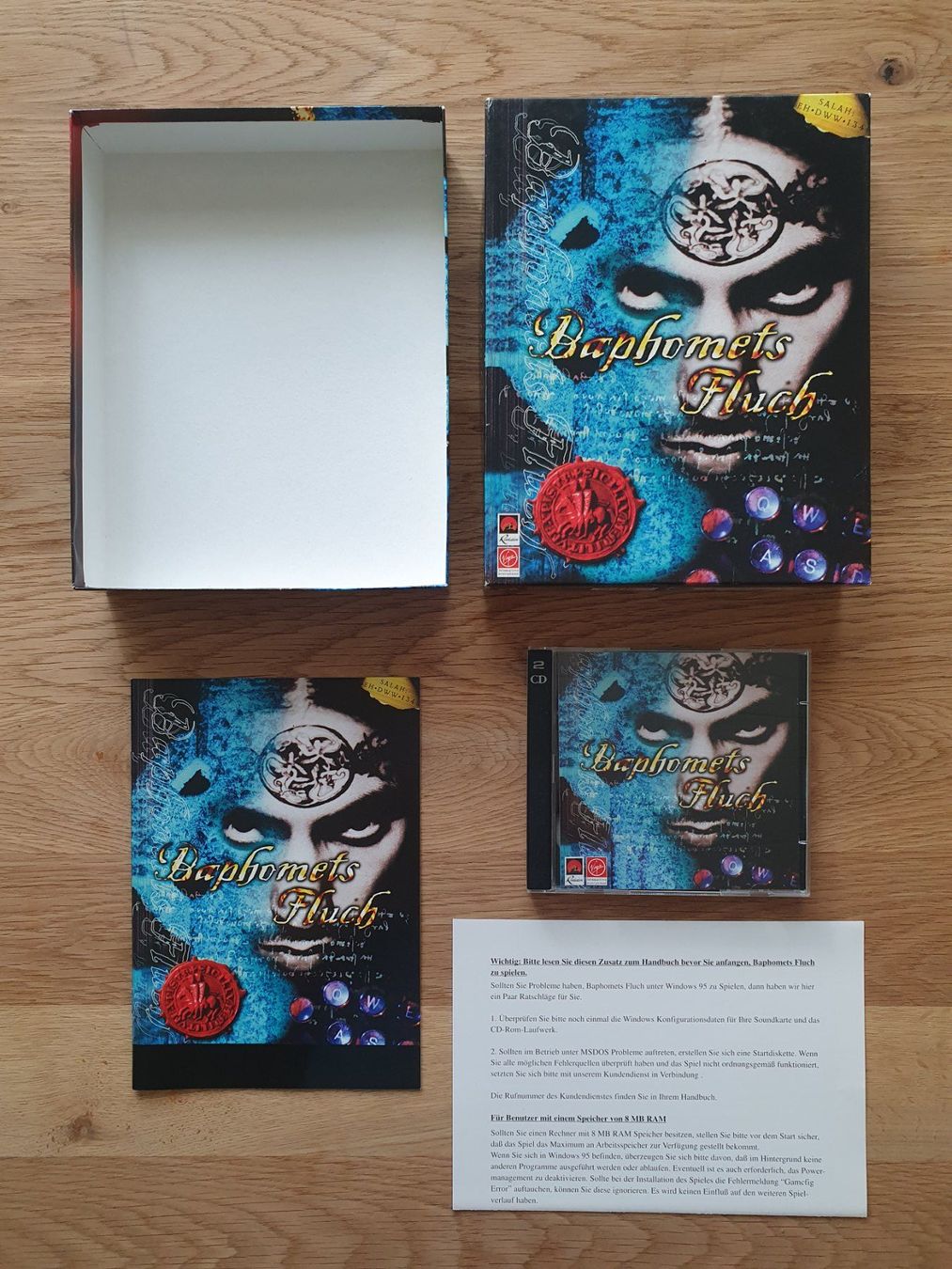 Giochi: PC Game Baphomets Fluch (1996) Big Box – Usato da Greifensee venduto da perfectioN88 3