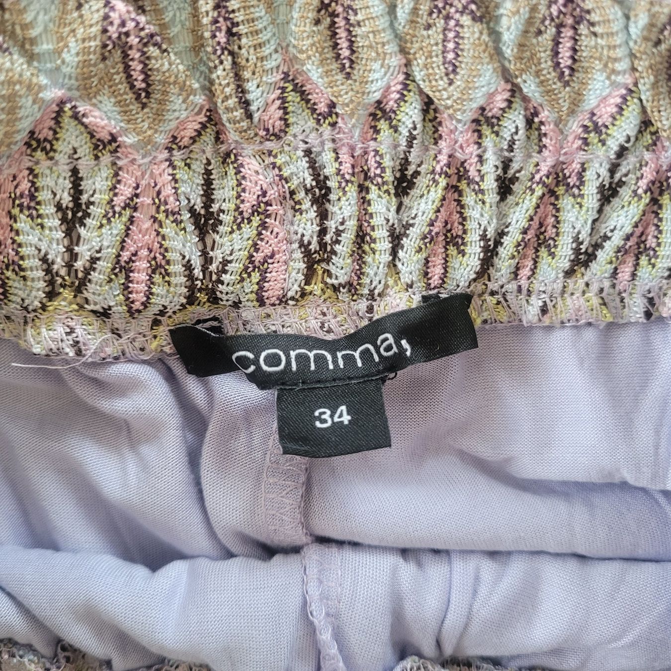 Comma Pantaloni: Sommerliche Palazzohose mit Muster, Grösse M, Comma – Nuovo (secondo la descrizione) da Untereggen venduto da man_zks8 3