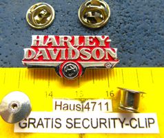 HD 2NÄGEL-PIN HARLEY-DAVIDSON LOGO MADE IN NZ GEPRÄGT SILBRI