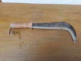 Gebrauchte Hippe, Rebmesser, Gartenmesser, Gertel