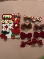 Haarschmuck-Set Rot.neu ungebraucht