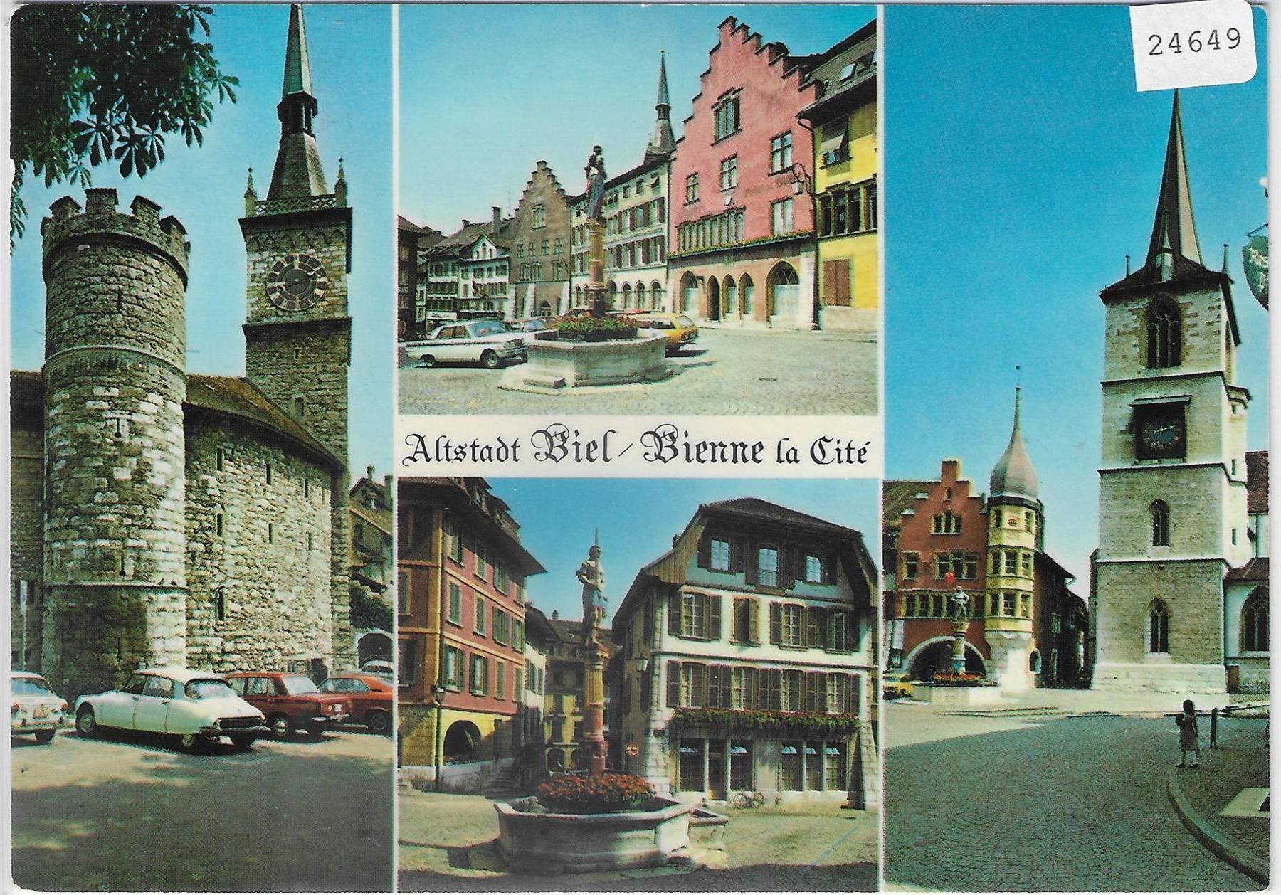 Cartoline postali: Altstadt Biel - Bienne la Cite – Usato da Ettingen venduto da Kartenplanet
