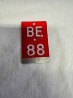 Plaque de vélo vintage BE 88 - Collector Bern année 88!(149)