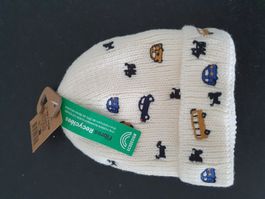 Bonnet enfant avec camions,  voitures et chiens 3-9mois neuf