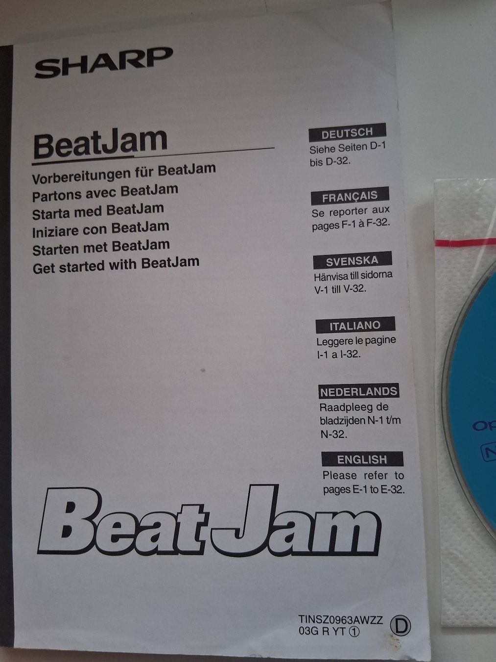 Minidisc: Minidisc. Manuel et CD BeatJam SHARP pour Windows – Gebraucht aus Aigle von Marcagapit 1