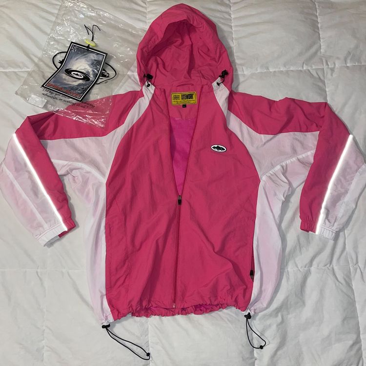 corteiz spring jacket pink/rose