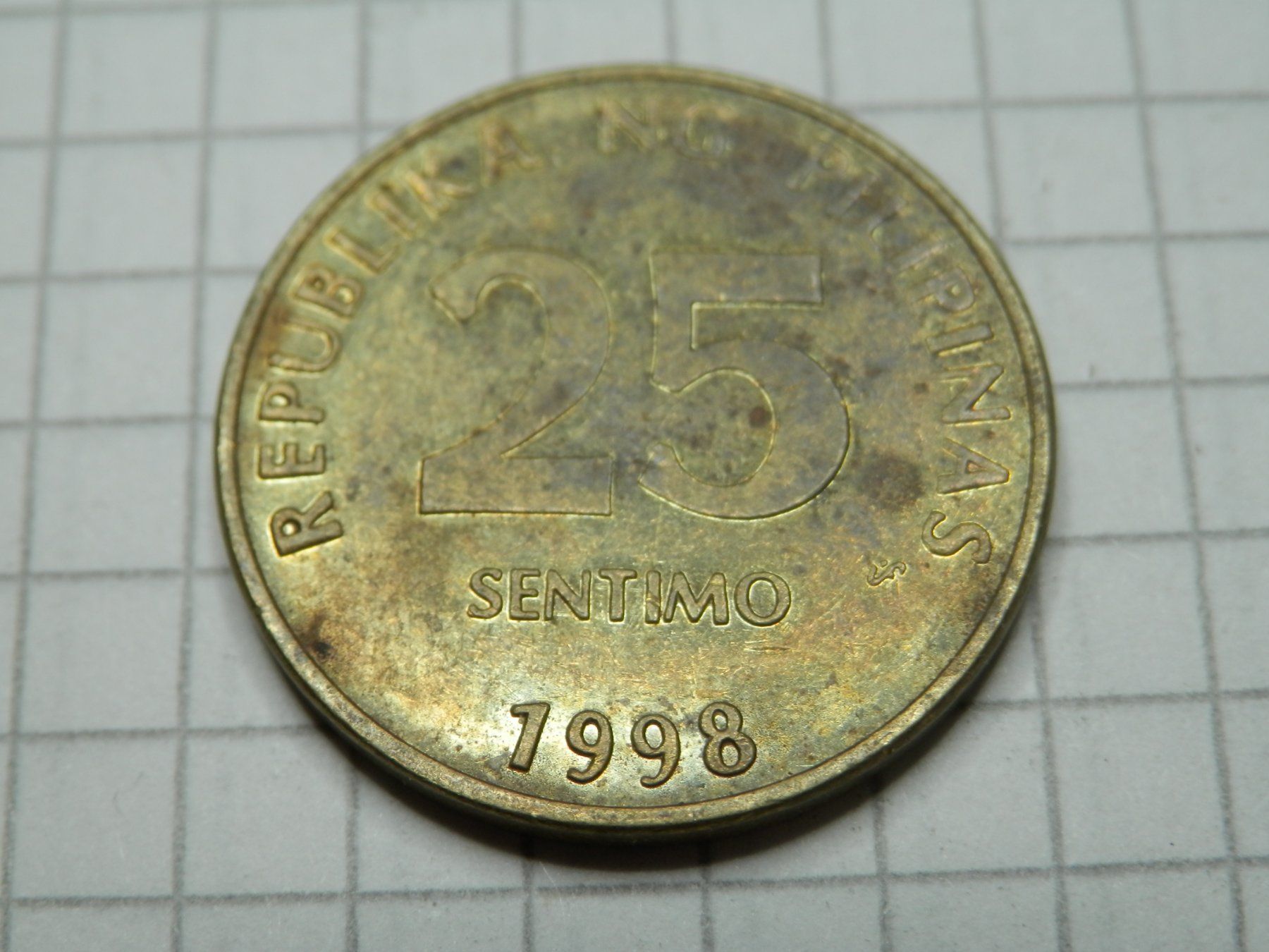 Tutti le monete: Philippinen  25 Sentimos, 1998 – Usato da Weiach venduto da weiach81