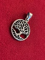 Anhänger Baum des Lebens 925 Sterling Silber Steel Art