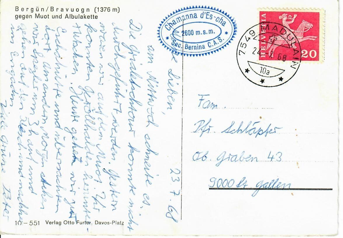 Cartes postales: Bergün – D'occasion à Hochdorf par Ziegel-16 1