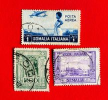 ITALIEN ITALIA COLONIE RODI SOMALIA 1 FLUGPOST 1935 -1936 GE