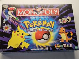 Pokémon Monopoly Sammler-Ausgabe Vintage 1999 Komplett