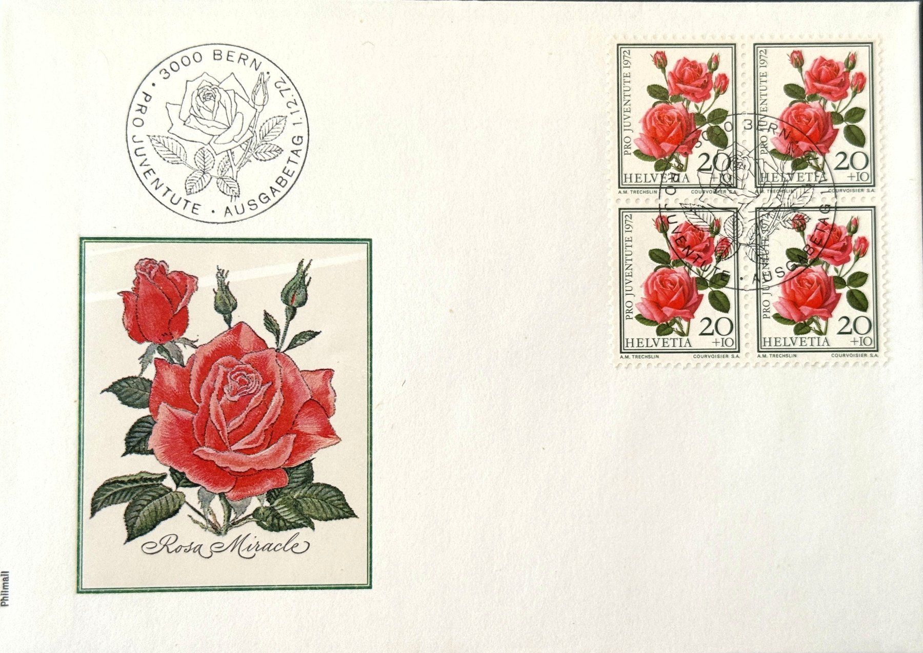 Alle Briefmarken: PRO JUVENTUTE  1972 – Gebraucht aus Luzern von maxbox1 2