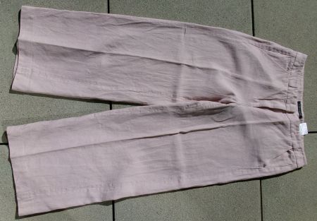 Luisa Cerano Hose Leinen rosa Gr. 40 Stoffhose weit