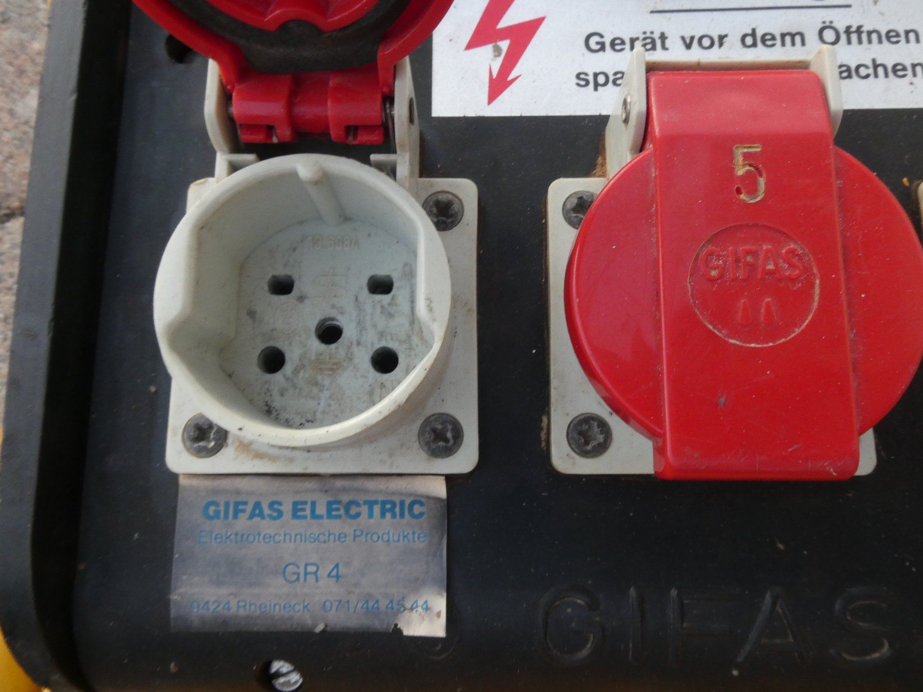 GIFAS Elettrotecnica: GIFAS Baustromverteiler – Usato da Fulenbach venduto da Hach0 3