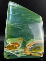 Burma Myanmar Jade-Nephrit polierter Stein 666g
