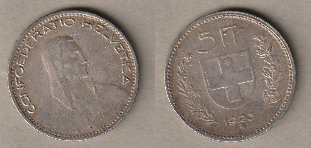 Tutti le monete: Grosser Fünfliber 1923 – Usato da Allschwil venduto da Coinfreak