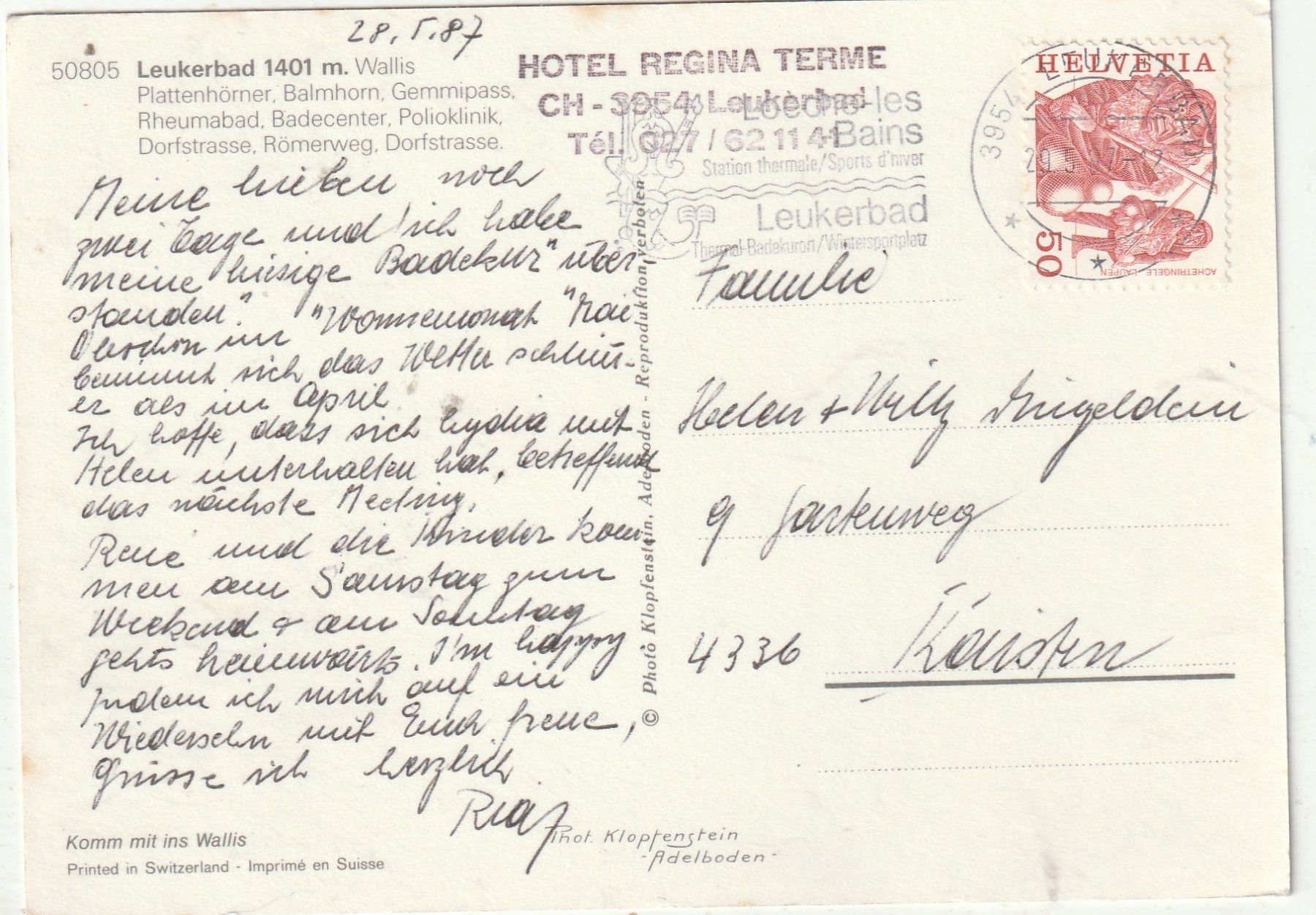 Cartes postales: Leukerbad   MBK – D'occasion à Lumbrein par made02 1