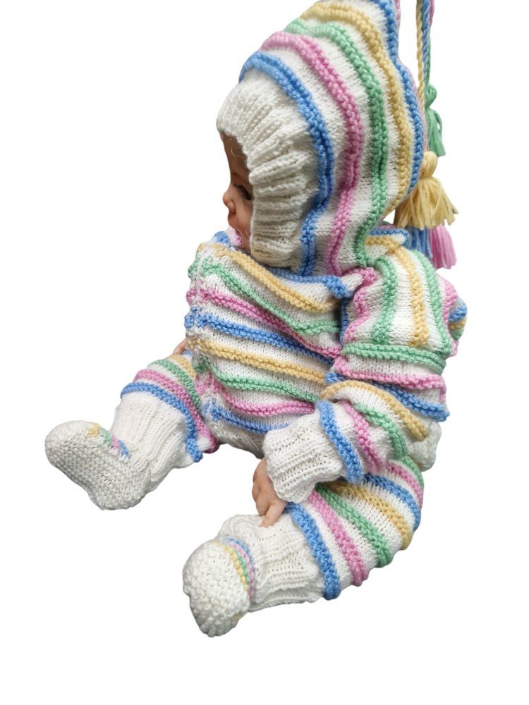 Lotti di vestiti: Ensemble bébé tricoté main 3-6 mois UNIQUE – Nuovo e nell'imballaggio originale da St-Imier venduto da goodber 3