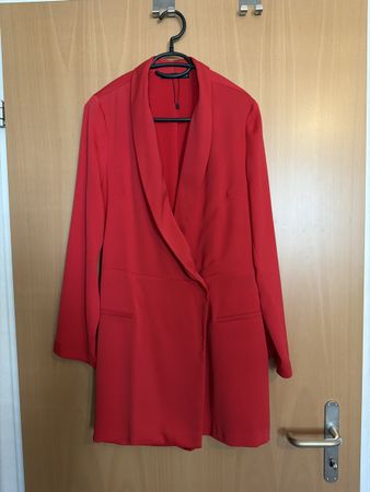 Zara Blazer Kleid, Rot, Grösse M - Top Zustand!