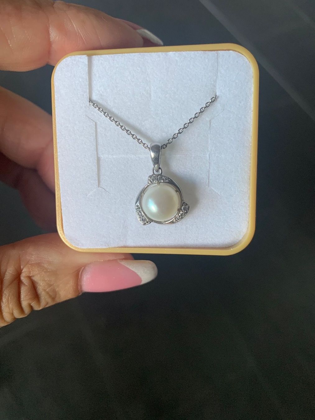 Ketten: Collier Argent et perle de culture – Gebraucht aus Fully von Sassa68