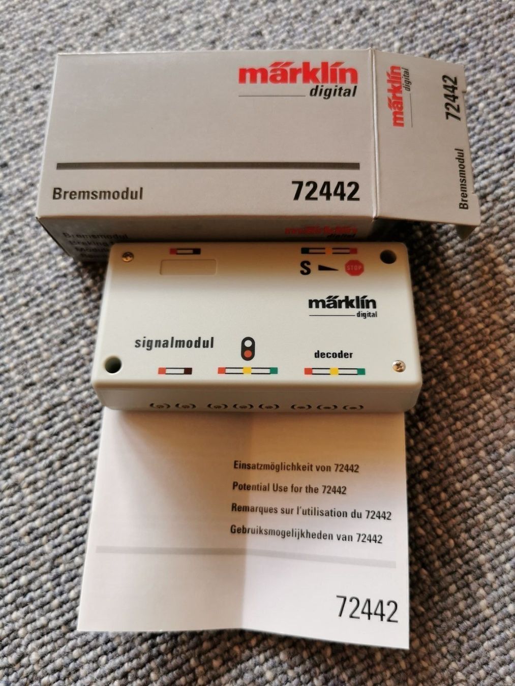 Märklin Modellini di ferrovie: Märklin Bremsmodul 72442 digital – Nuovo e nell'imballaggio originale da Grindelwald venduto da Sala33