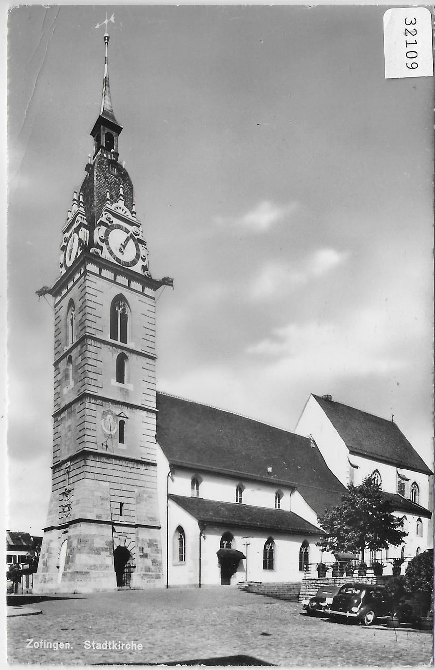 Cartoline postali: Zofingen - Stadtkirche – Usato da Ettingen venduto da Kartenplanet