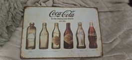 Pancarte Coca-Cola Evolution Bouteilles