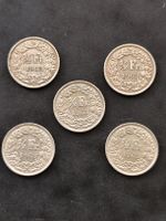 50rappen silber 1963 x 5 im lot