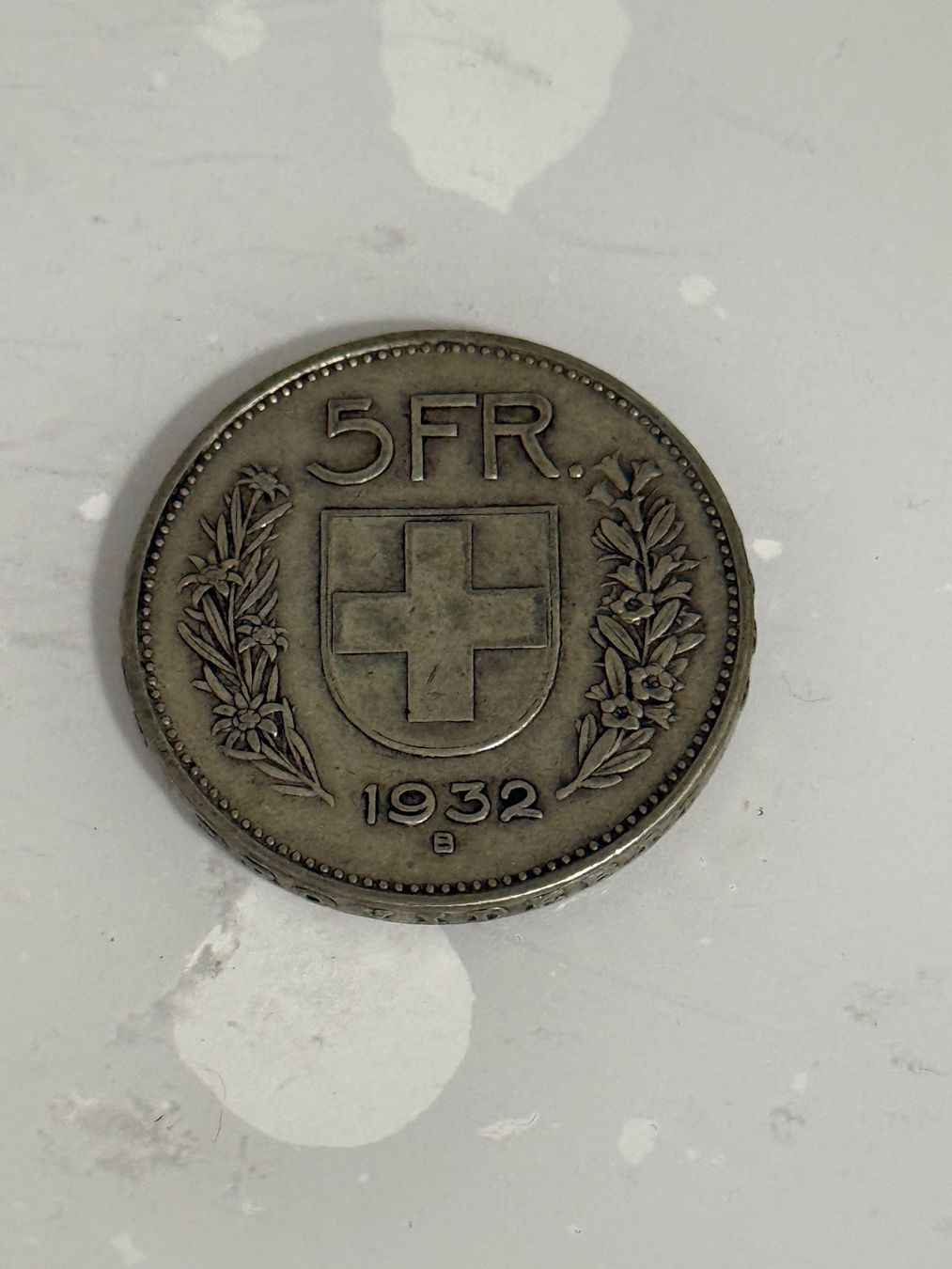 Alle Münzen: 5 Franken 1932  Silber – Gebraucht aus Wallisellen von SWISS_SILVER1 1